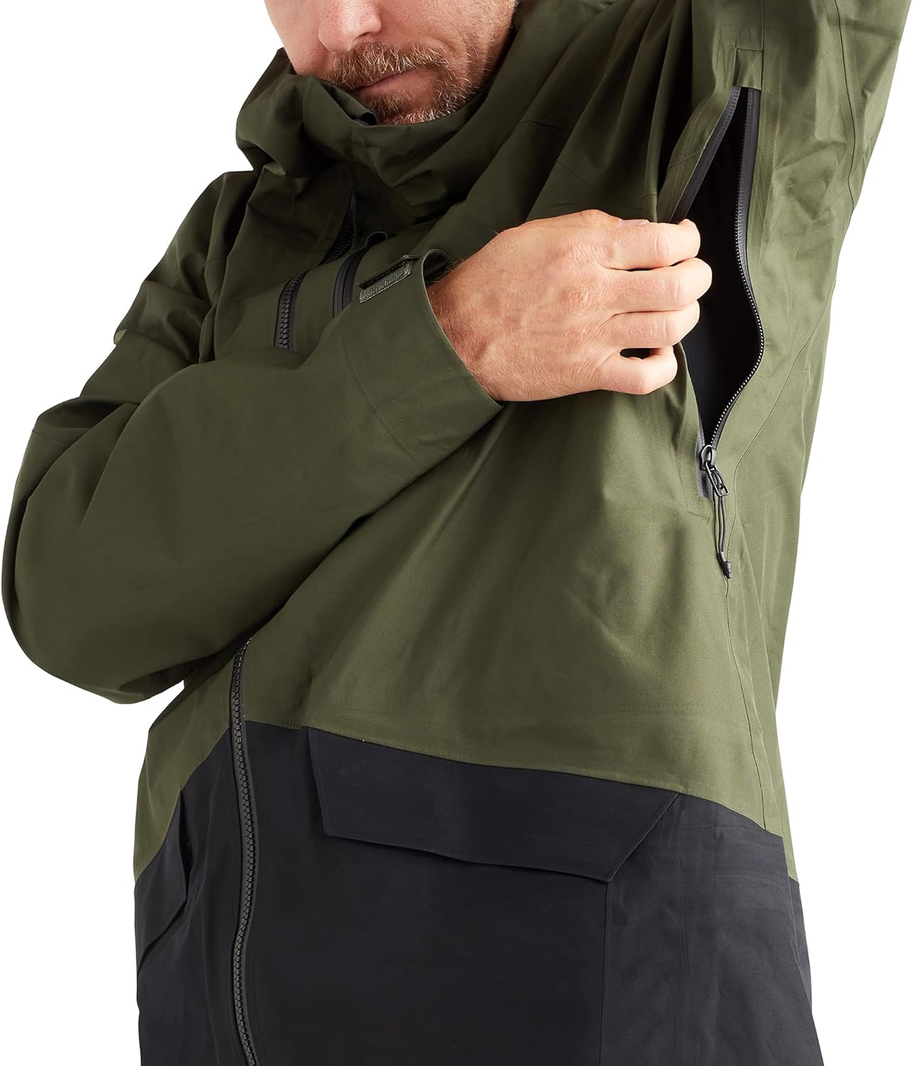 Dakine Mens Stoker Gore-Tex 3-Layer Ski/Snowboard Winter Jacket, Peat Green, Small