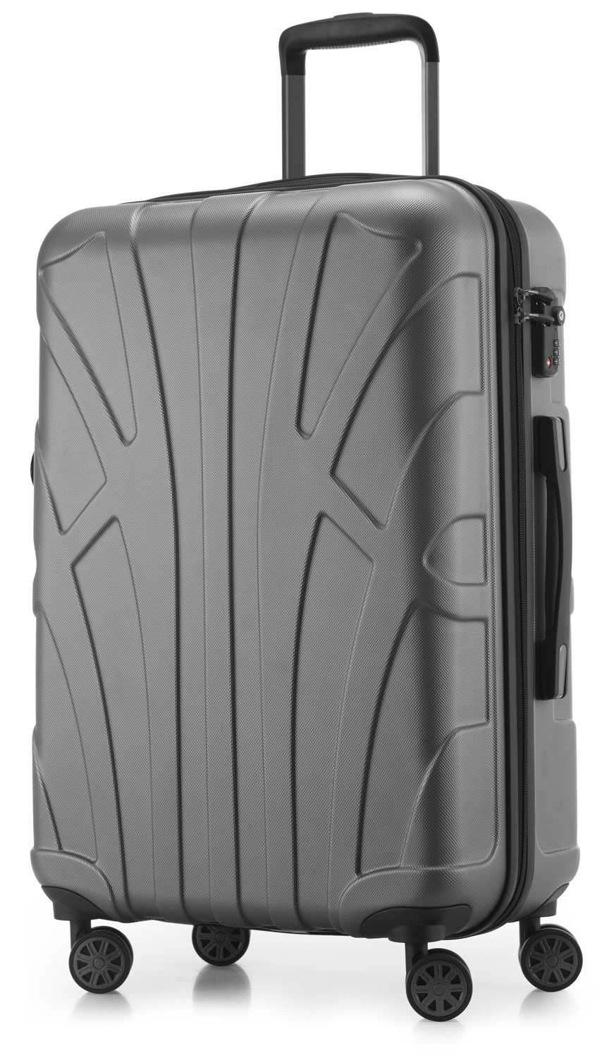 Suitline - Maleta de Mano rígida, Trolley 4 Ruedas, TSA, 55 cm, Aprox. 34 litros, 100% ABS Mate, Azul Oscuro — view 61