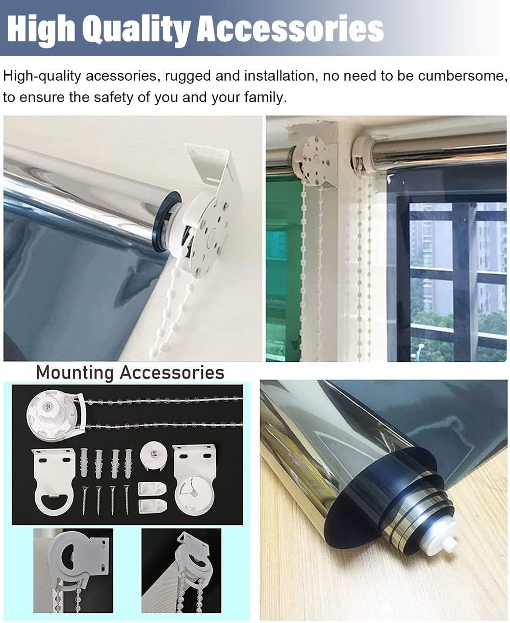 Reflektierend Fenster Rollo, Einwegspiegel Privatsphäre Tagsüber Rollo, Innen Oder Außen Zuhause Büro Hitzekontrolle Datenschutz Bei Tag,120cmx160cm/47inx63in