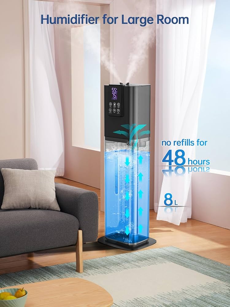 Amazon.com: 8L Smart Humidifiers for Bedroom Large Room, 2.1