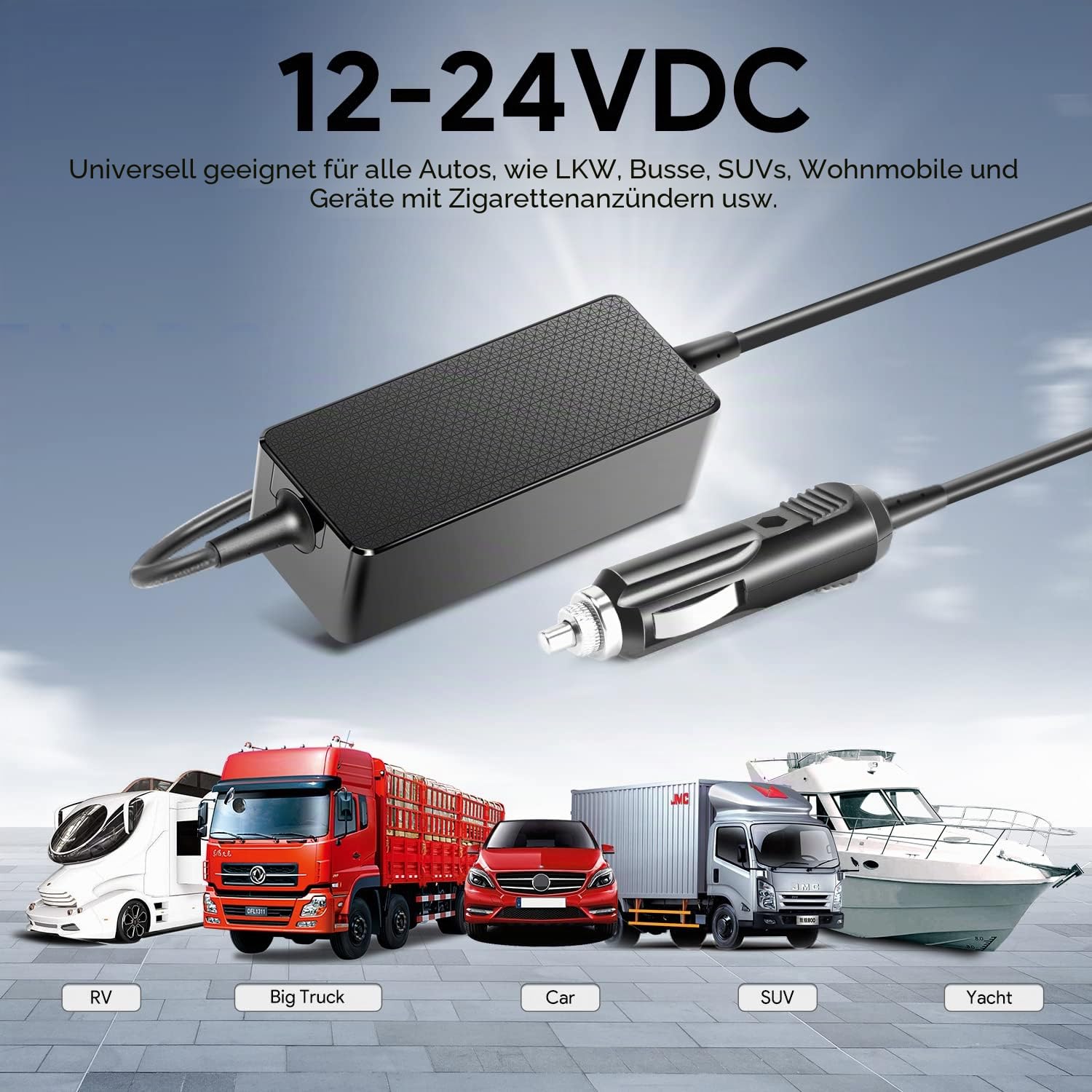 KFD KFZ Ladekabel Netzteil Auto Ladegerät für Lenovo Thinkpad T430 T440 T460 T470 T450 T560 X380 X270 E440 E560 E570 G500 DC 12V-24V Adapter Flex 14 15 Yoga 13 Pro G50-70 80 Laptop Zigarettenanzünder