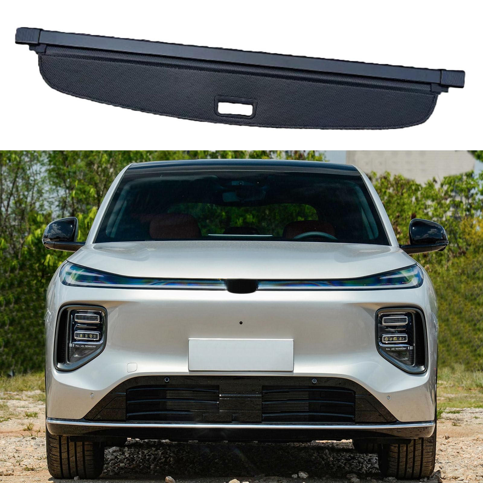 YYFYYDS Retractable Rear Trunk Parcel Shelf,Compatible with NEVO Q07,Car storage