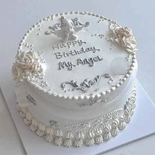 Miniatura 6 de MINFEIDMS Molde de fondant de ángel para decoración de tartas, decoración de cupcakes, pasta de caramelo de chocolate, arcilla polimérica, juego de 1