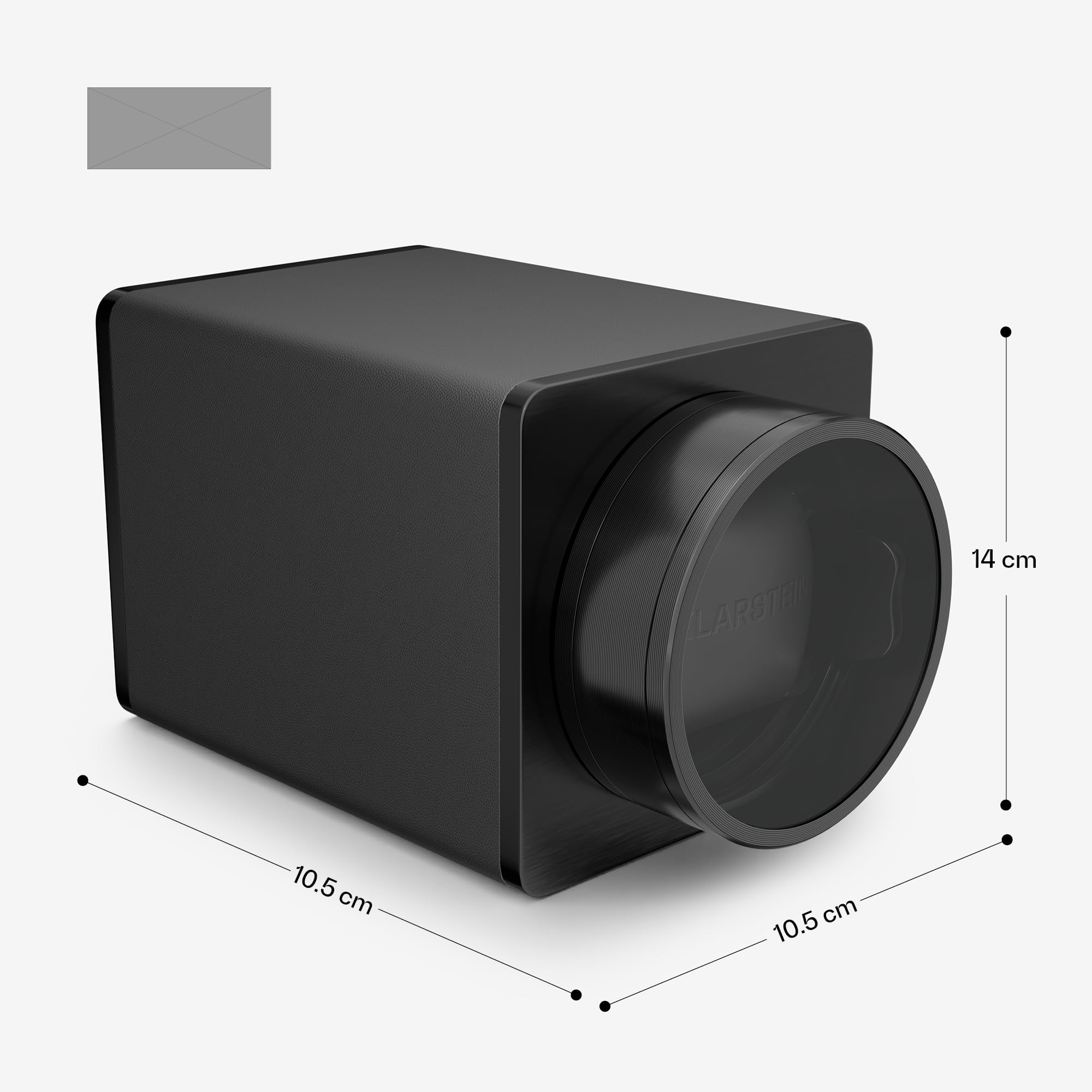 Klarstein TimeSync Uhrenbeweger – Leiser Mabuchi-Motor, veganes Leder, 5 TPD, Batteriebetrieb und Netzstrom, für 1 Automatikuhr, Schwarz – Uhrenbeweger für Automatikuhren
