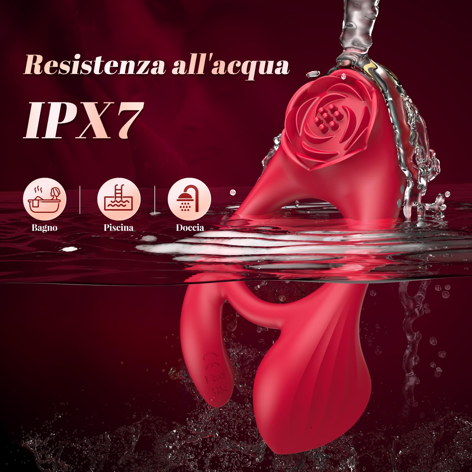 Sexytoysys Coppia Anello Vibrante per Lei e Lui - 3 Motore 7 Modalità Sex Toys Uomo e Donna Stimolatore per Clitoride Toys Sessuali per Coppie Anello per Pene da Uomo Cockring Stimolatore Pene Sex Toy