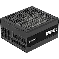 CORSAIR RM1000x Alimentatore ATX a Basso Rumore Completamente Modulare – Compatibile con ATX 3.1 – Supporto PCIe 5.1 – Efficienza Cybenetics Gold – Connettore Nativo 12V-2×6 – Nero