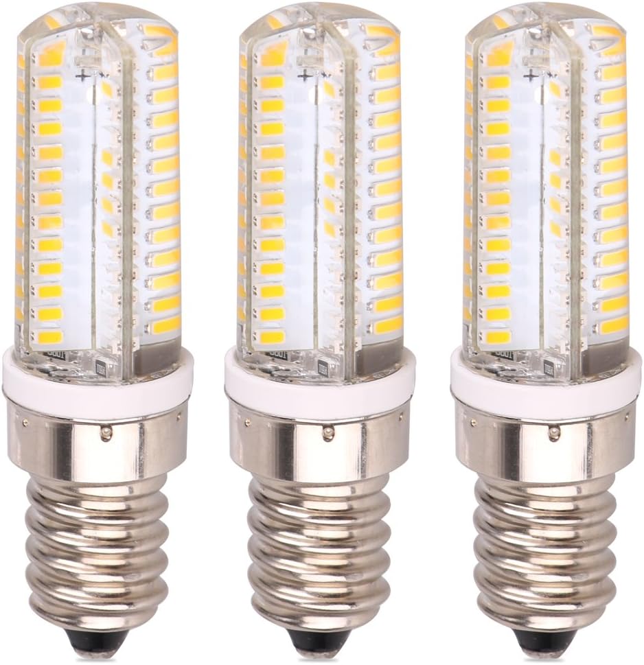 Silicone Corn Light Bulb 3pcs Pack AC 110V 2.4W Silicon Coated E14 Led Bulb Light Cool White Energy Saving Light Bulb