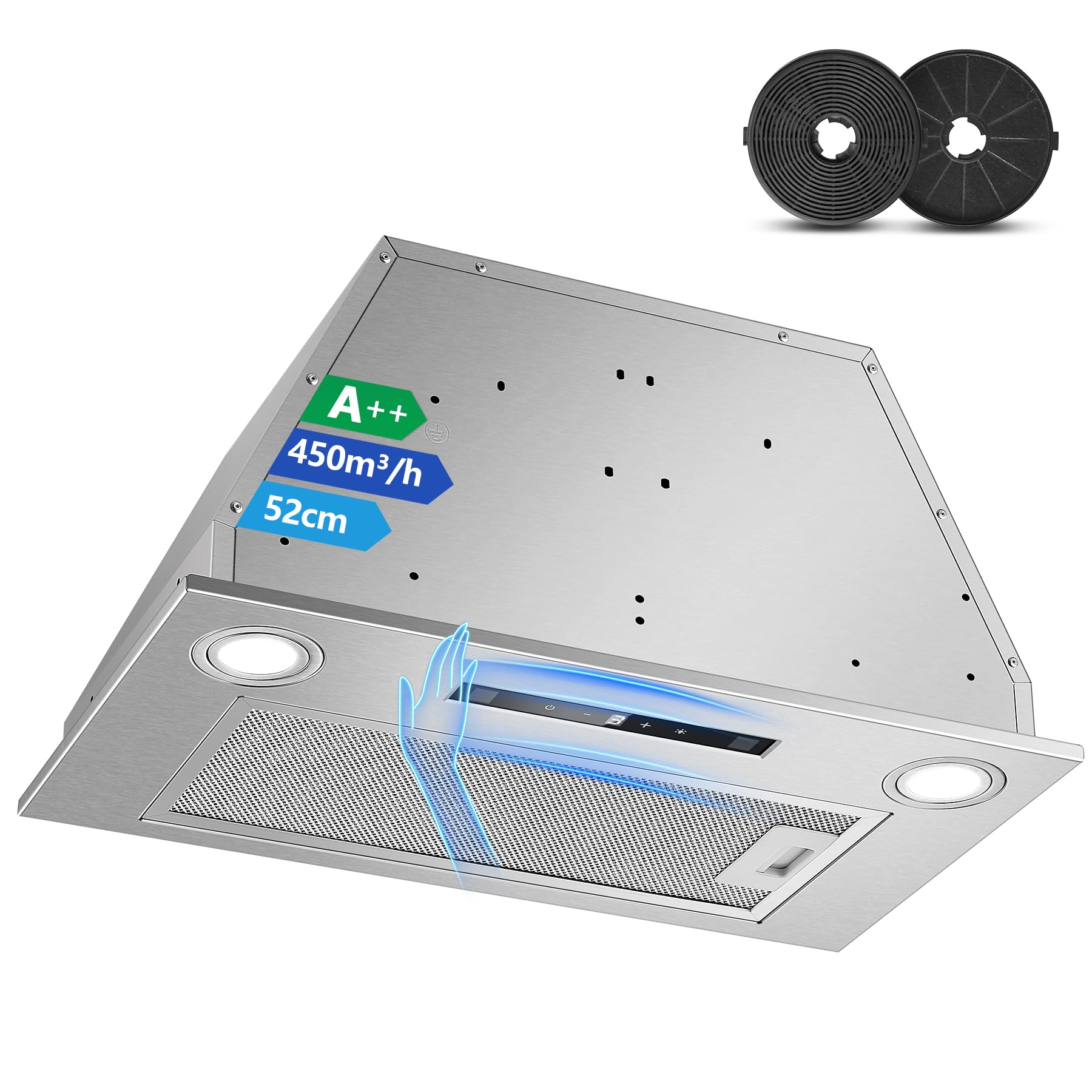 Cappa aspirante piatta da 52 cm