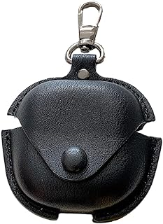 جراب حماية لسامسونج جالاكسي بودز 2 برو - - - لايف مع سلسلة مفاتيح غطاء جلد لطيف مضاد للصدمات للبنات والأولاد والمراهقين والأطفال من كيس فيرس أسود