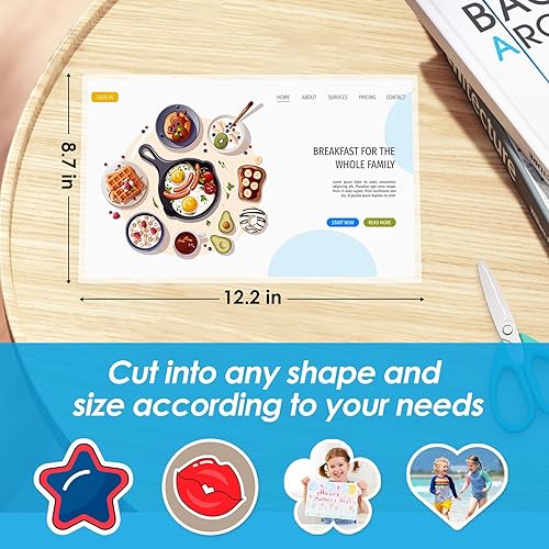 Miniatura 5 de KTRIO Hojas laminadoras autoadhesivas de 8.5 x 11 pulgadas, 25 hojas, 4 mil de grosor, láminas laminadas autoadhesivas transparentes para