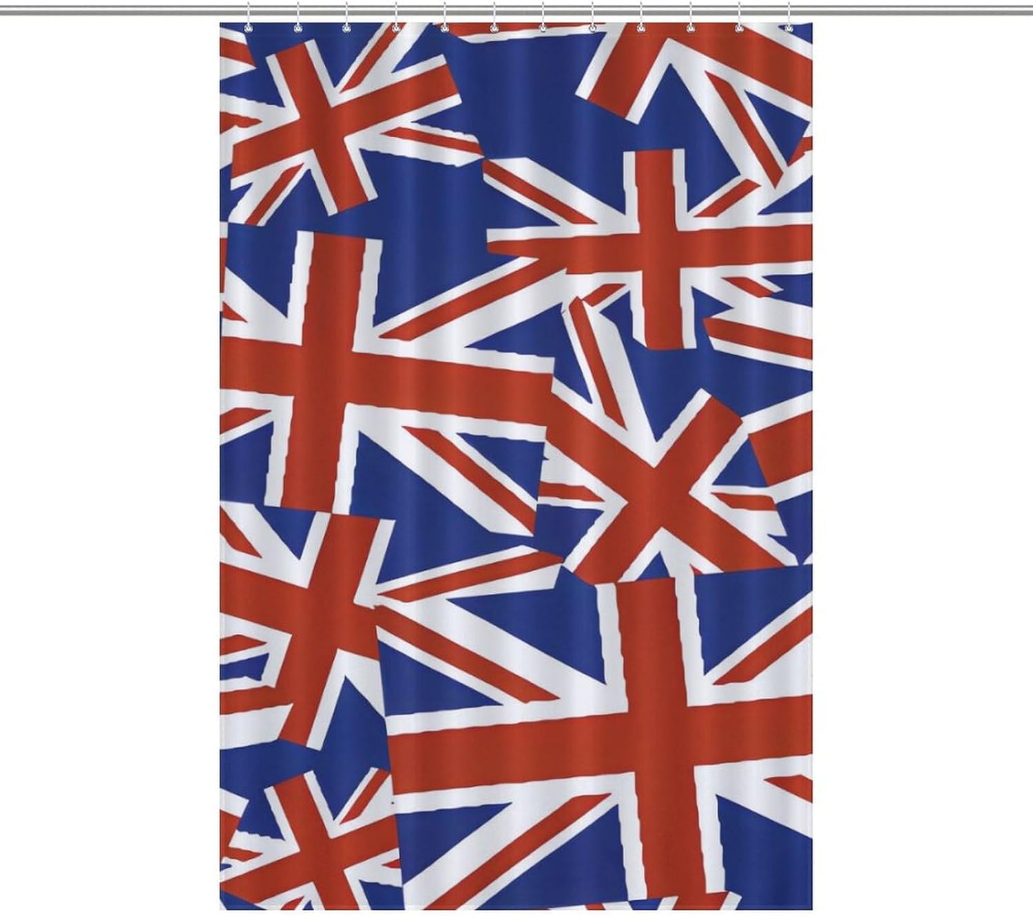 United Kingdom UK Flag Funny Shower Curtains Washable Bath Curtain Liner with Hooks for Bathroom Bath Tubs