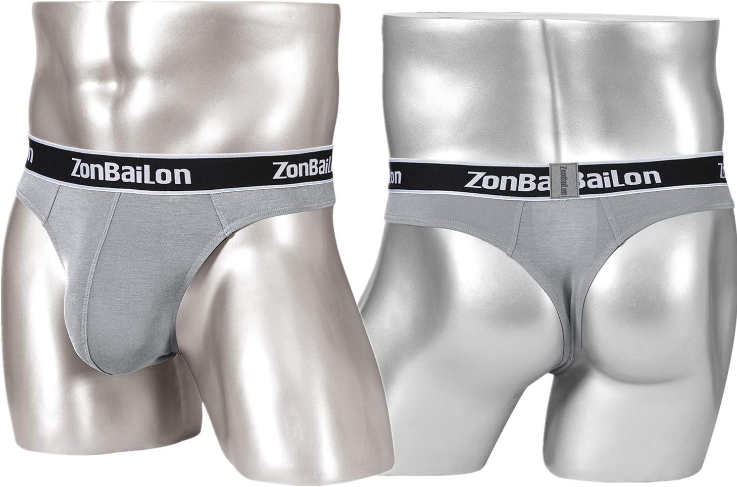 ZONBAILON Men's Thongs Sexy Man G-String Butt Flaunting T-Back Underwear Pouch - Image 5