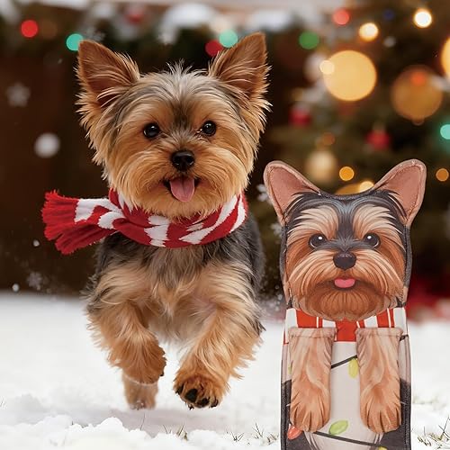Miniatura 6 de GPGHE Regalos de Navidad Yorkie Dog Toallas de mano divertidas y lindas toallas de cocina para perros, regalo de cumpleaños y Año Nuevo para mujeres