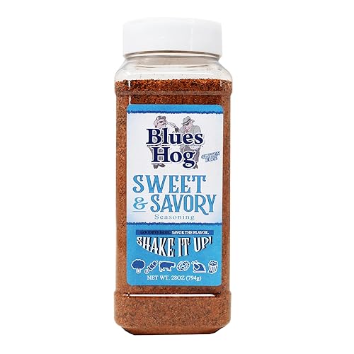 Blues Hog Condimento dulce y salado, exfoliante seco gourmet con calor dulce, totalmente natural, sin gluten, fabricado en los Estados Unidos (26