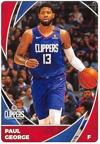 2020-21 Panini Stickers #356 Paul George Official NBA Basketball Album Sticker Measuring 2.75 inch tall X 2 inches wide in Raw (NM or Better