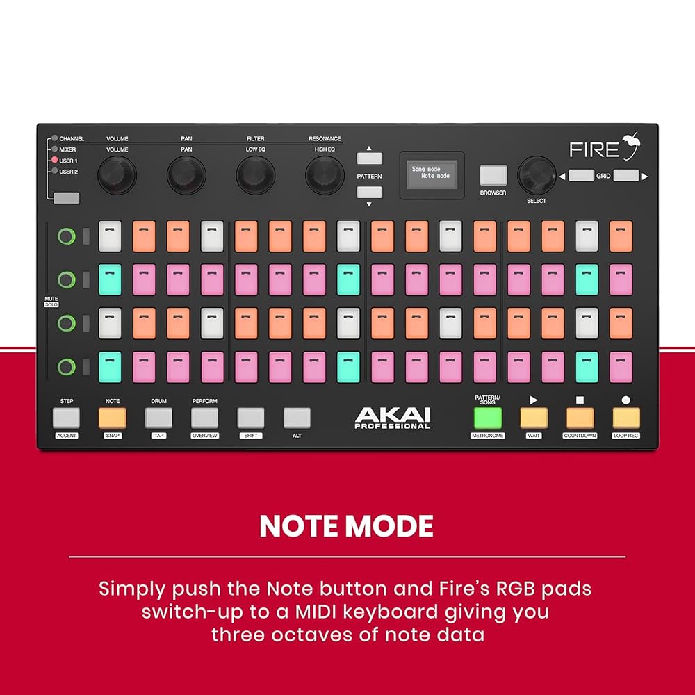 DTM・DAW FIRE Controller Only Fire Pad Controller for FL Studio | Akai Pro