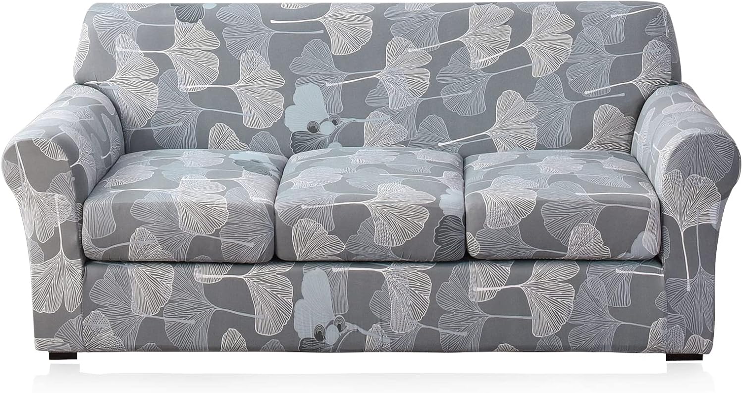 Fuloon Printed Stretch Sofa Slipcover, Couch Cover for 3