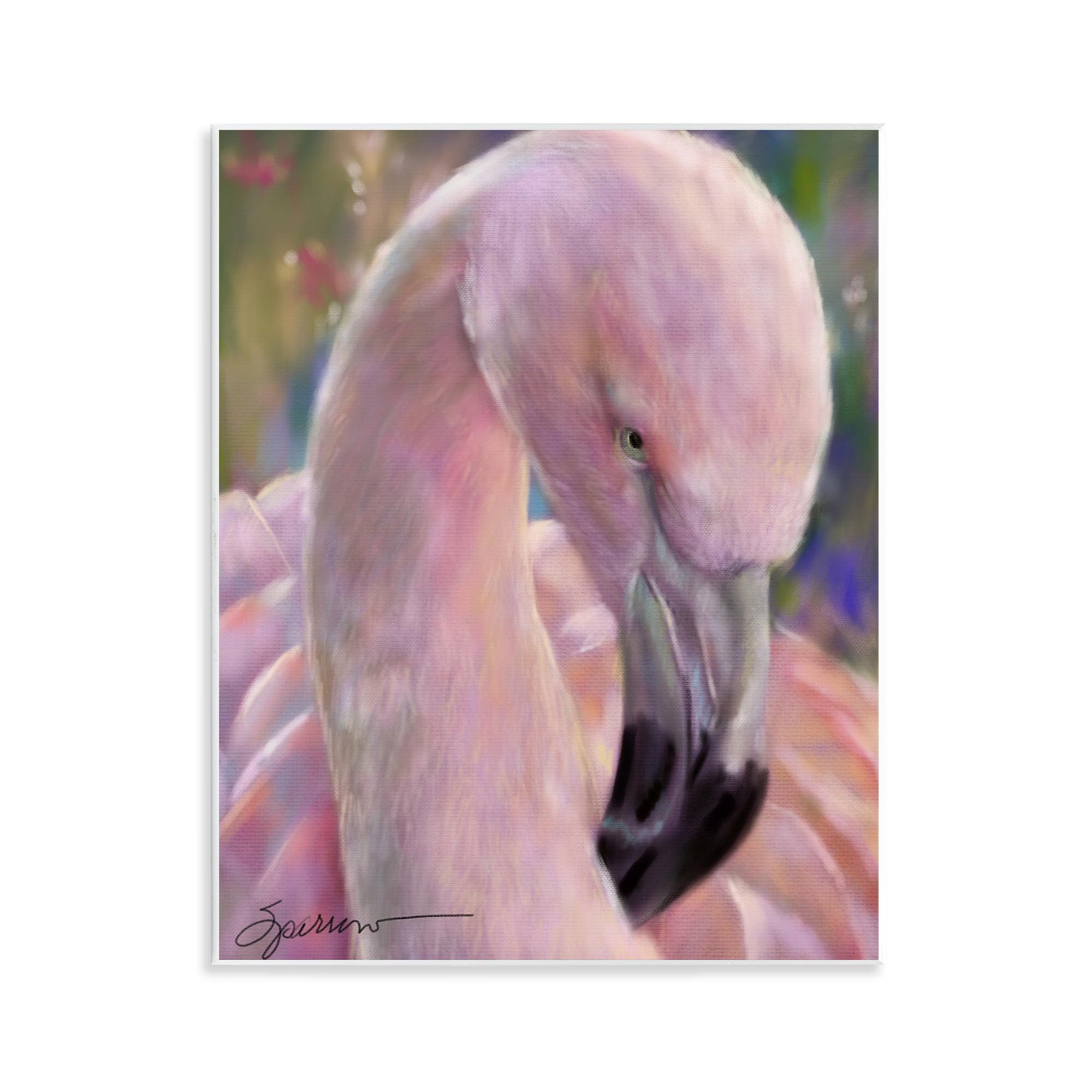 Stupell Industries Mingo The Flamingo Wall Plaque Art, design by Mary Sparrow, 14 x 11