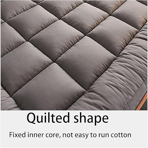 Miniatura 4 de Colchón de futón japonés, tapete grueso para dormir, cama de invitados plegable, dormitorio, campamento, antideslizante y transpirable, reduce la