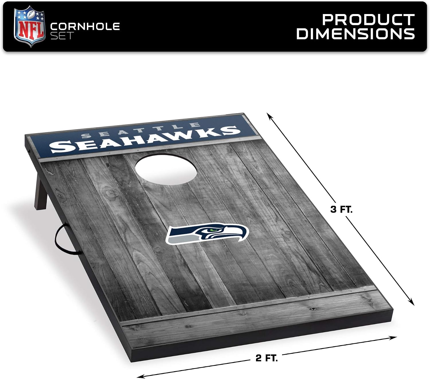 Wild Sports 2'x3' MDF Wood NFL Cornhole Set