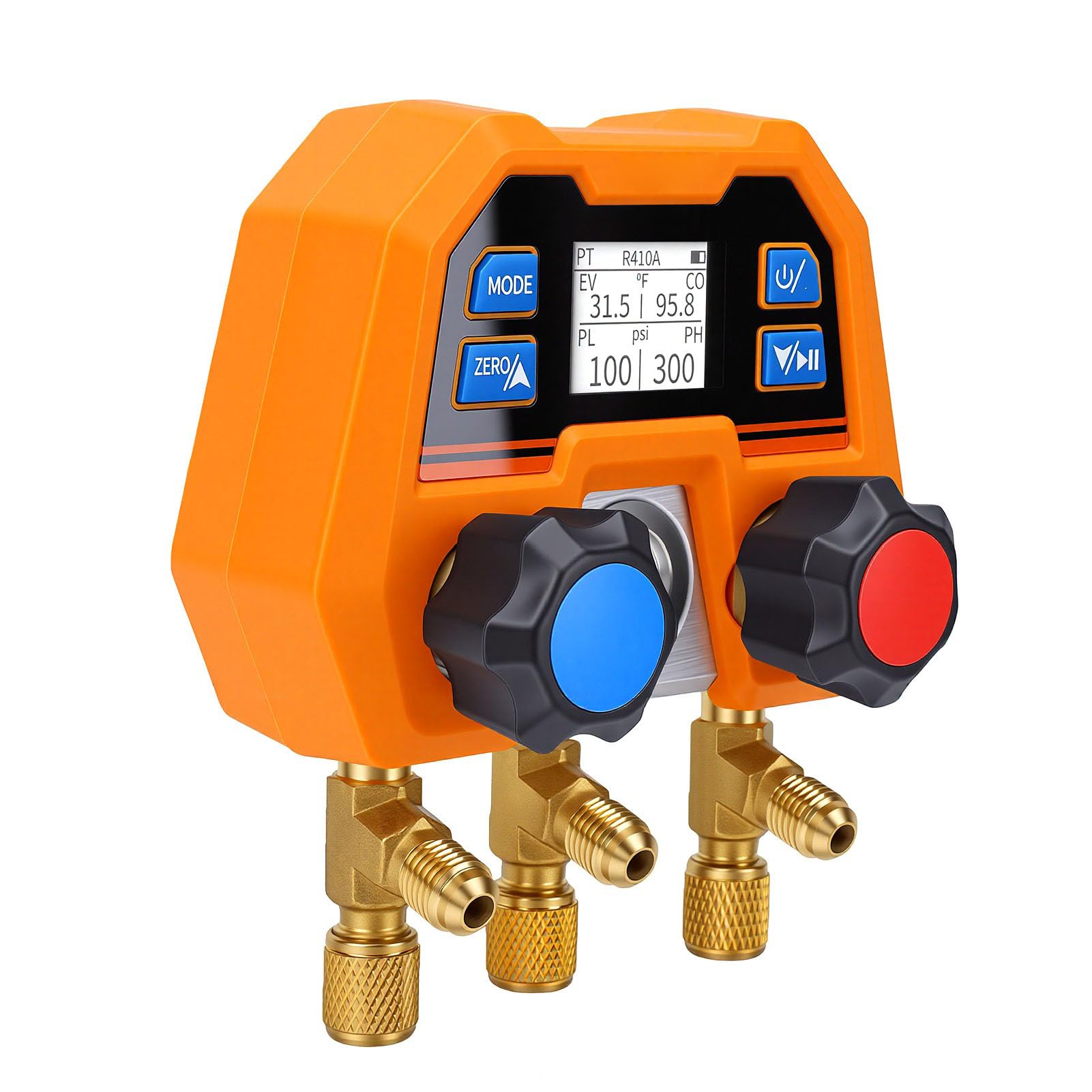 Garosa Cyfrowy Manometr do HVAC, -14 do 800 Psi z dokładnością ±1%