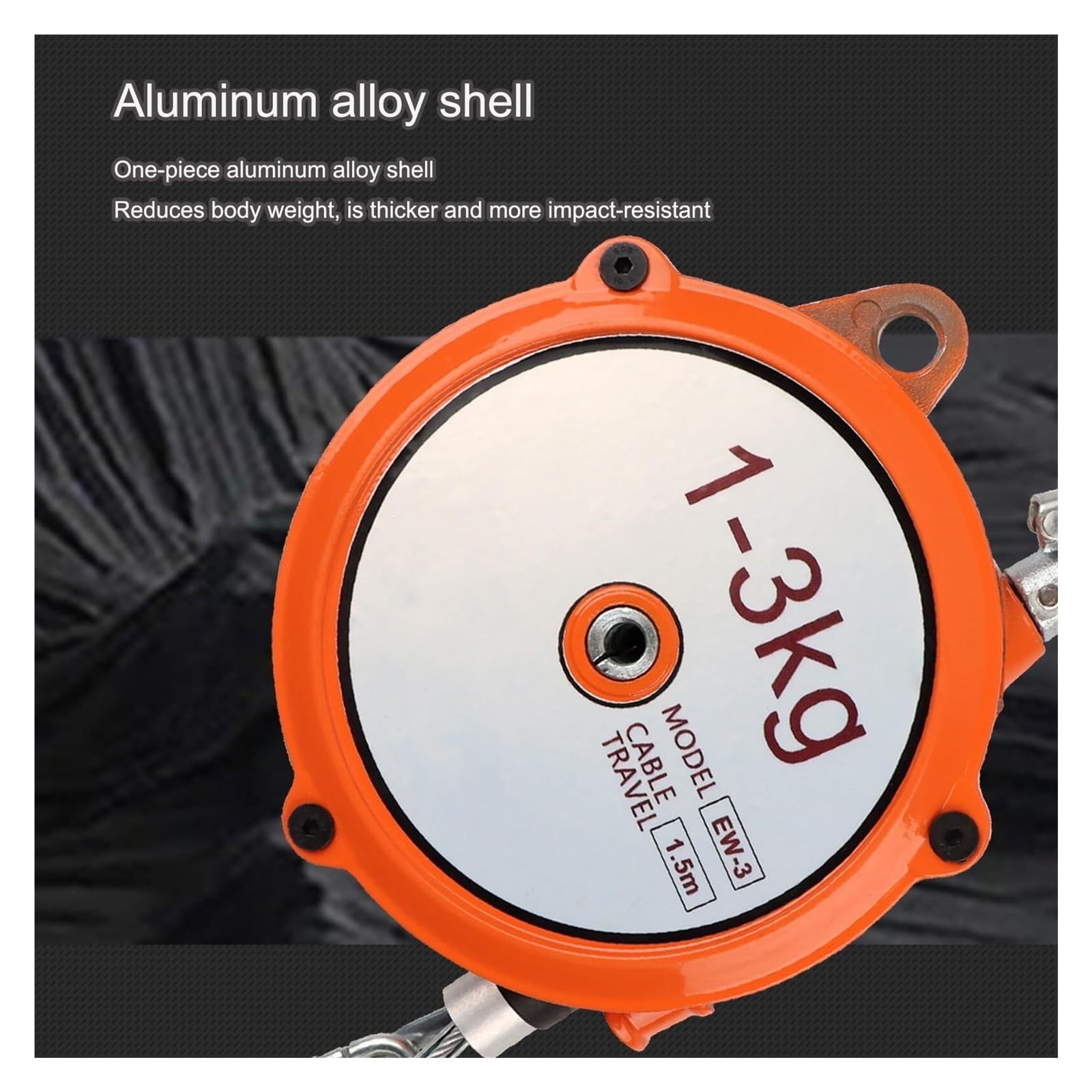 Adjustable Retractable Hanging Scale | Retractable Balancer with 5 Ft Long Wire Rope and Hook(3-5 Kg)