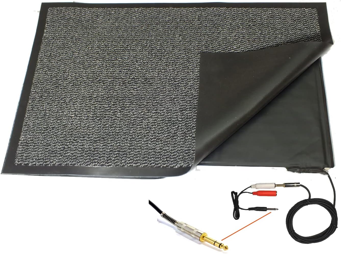 Elderly Floor Pressure Sensor Mat for Nursing Home and Hospital Call Systems with Stereo Plug Connection as Shown