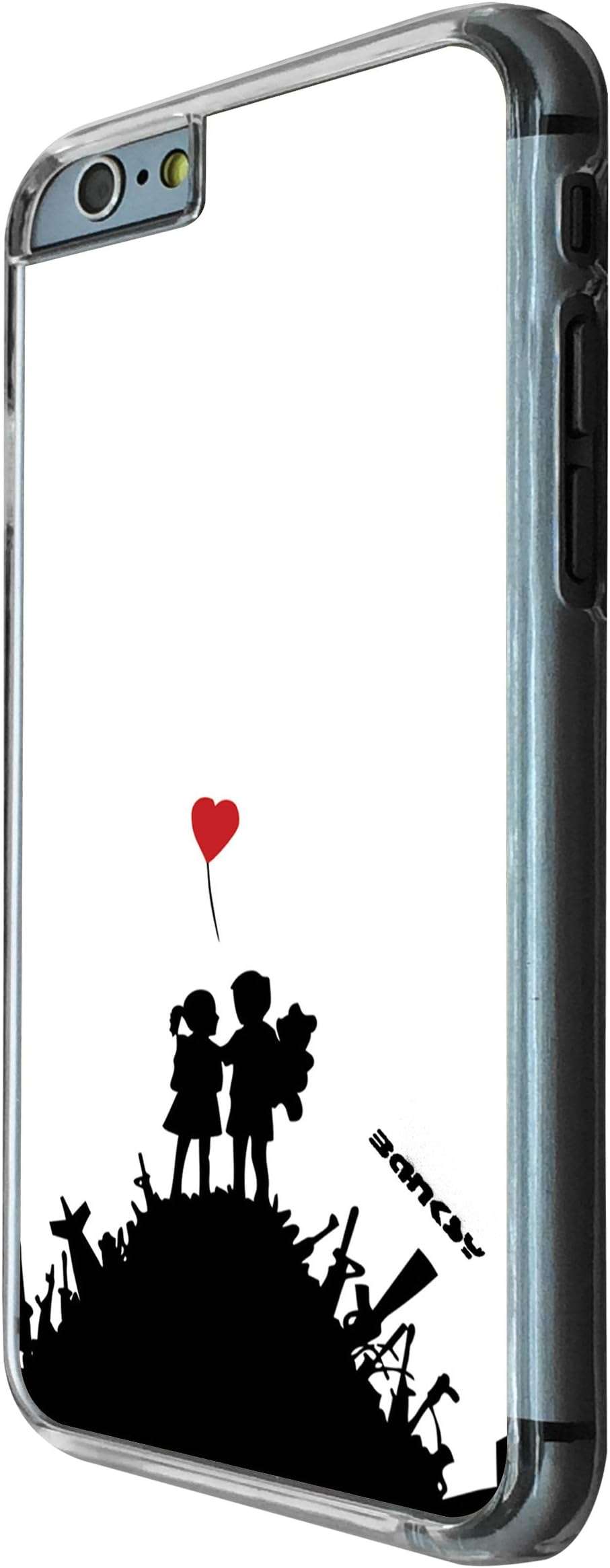 iphone 6 4.7" Banksy Grafitti Art Hill love boy&Girl Balloon Design Fashion Trend Cool Case Back Cover Plastic/Metal