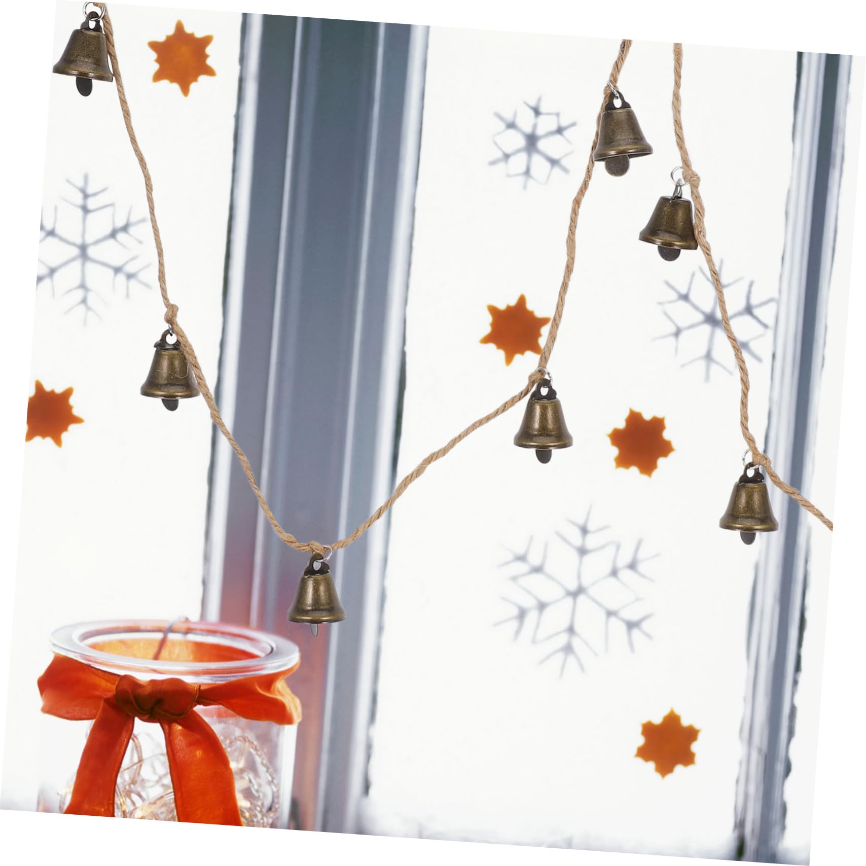 TOPBATHY 4 Piezas Cadena De Campanas Guirnalda Campana De Campanas De Viento Campana De Boda De Navidad Decoración De Reloj De Pared Decoración Navideña Retro Metal