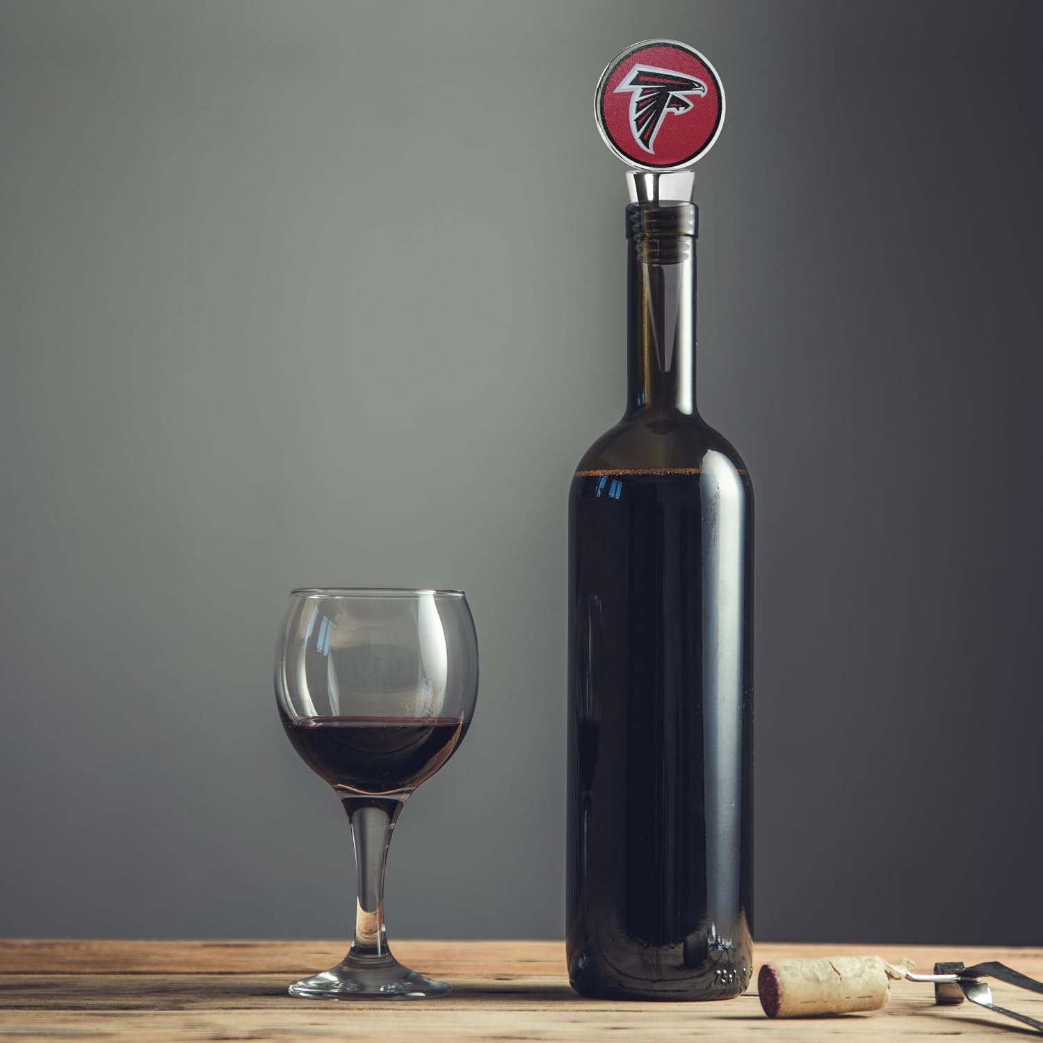 Siskiyou NFL Atlanta Falcons Logo Wine Stopper, One Size, Team Colors