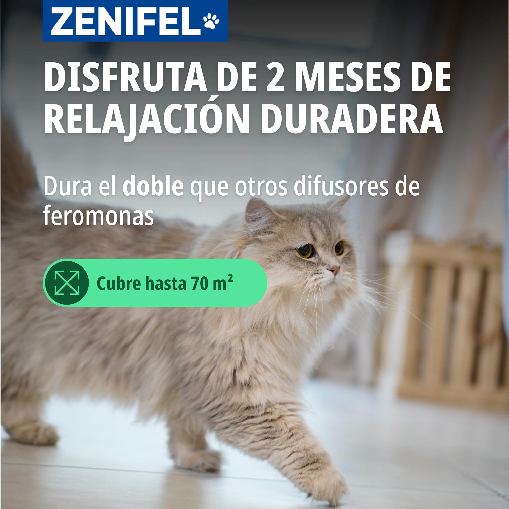 Virbac Difusor De Feromonas En Gel para Gatos - Antiestrés con Catnip - Sin Electricidad - Dura 2 Meses - 230g