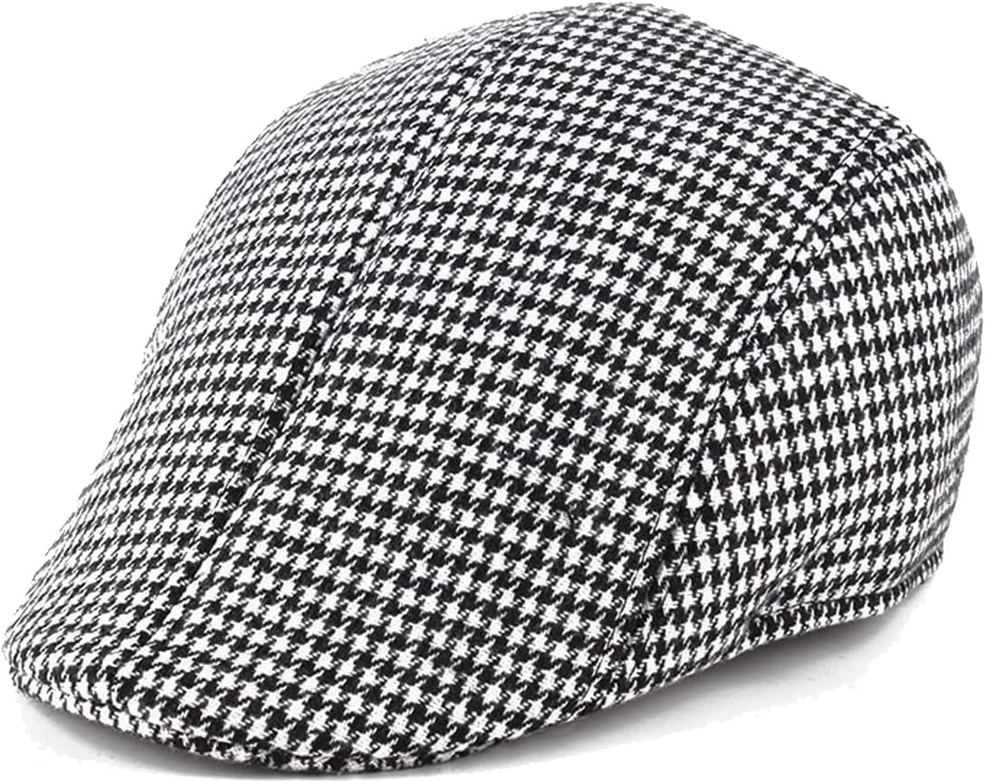 eforled kids 100 days of school costume for boys - halloween old man costume hat, glasses and grandpa vest set for child,lightgrey1-8 houndstooth-lightgrey medium(8-10yr)