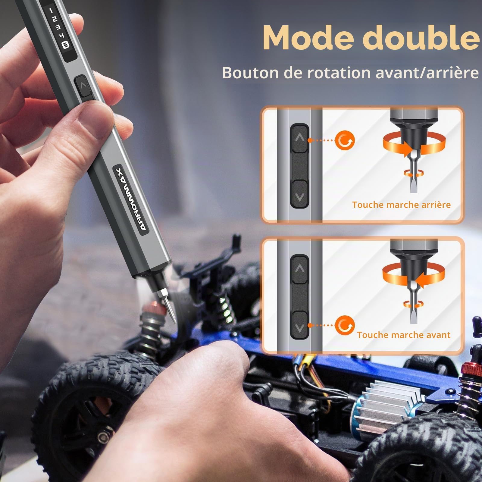 ARROWMAX SES Ultra Kit de tournevis électrique 70 en 1 magnétique de précision, 5 réglages de couple, haute vitesse 280 tr/min, écran OLED et 4 LED, mini outil sans fil