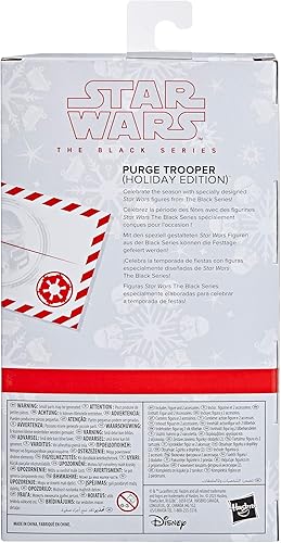 Miniatura 8 de Star Wars The Black Series Purge Trooper (edición navideña), figuras de acción coleccionables de Star Wars de 5.9 in, a partir de 4 años