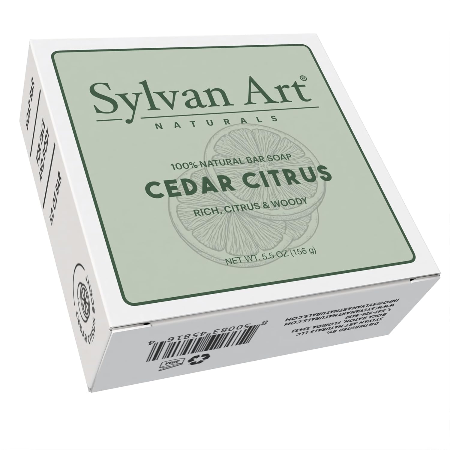 Naturals Cedar Citrus Artisan Bar Soap | 5 oz | 3-Bar Collection | Cold Process | Premium Botanical Soap