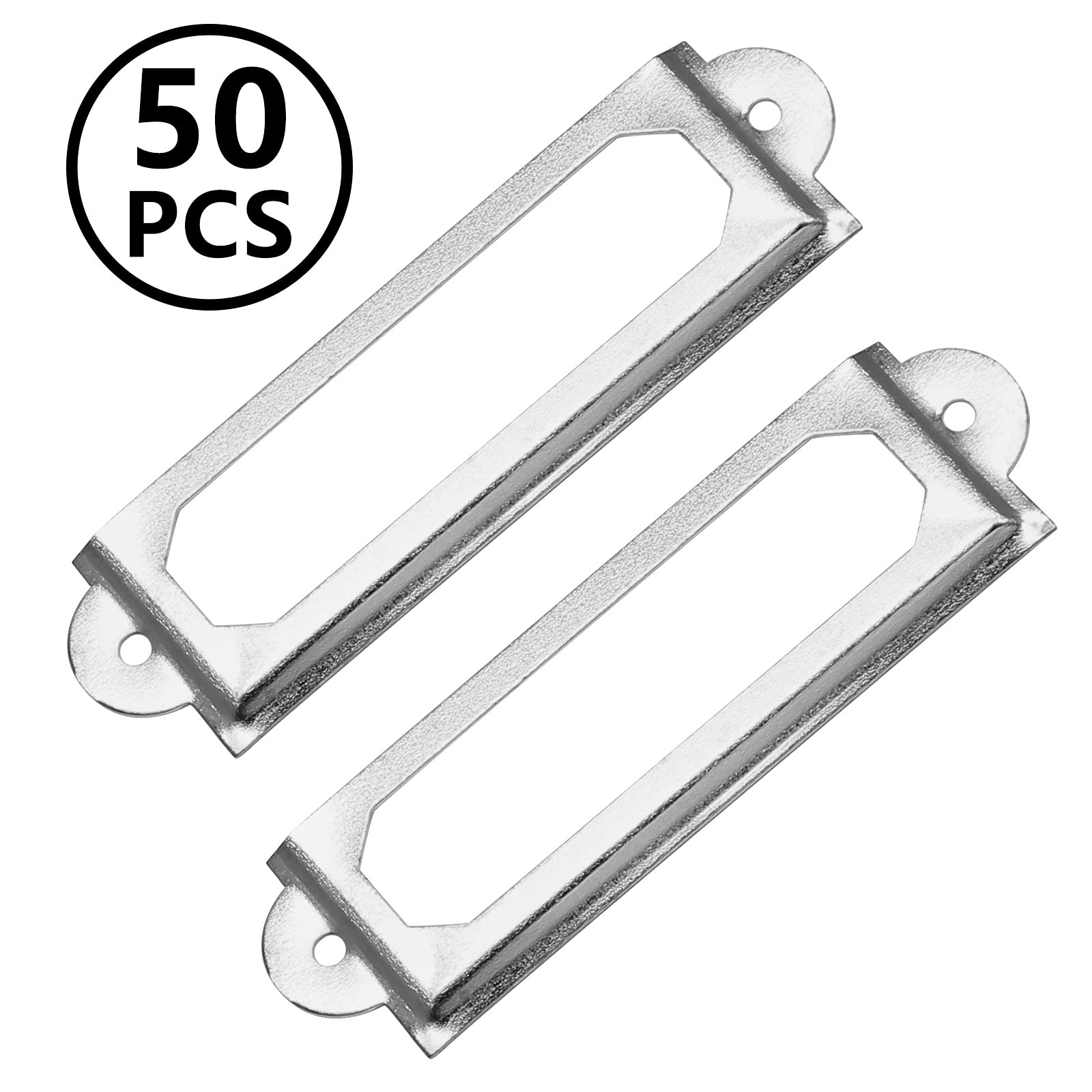 Porta Etichette Metallici 50 Pezzi - Ottone Antico Per Mobili - Foto 5