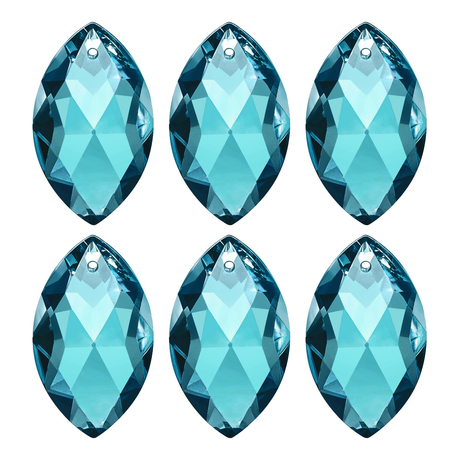 Lustre en cristal K9 bleu ciel 38mm pour perles de pampilles et loisirs créatifs