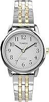Timex Women's Easy Reader Watch - Clear White Dial, INDIGLO Backlight, Stainless Steel Band, 30M Water Resistant