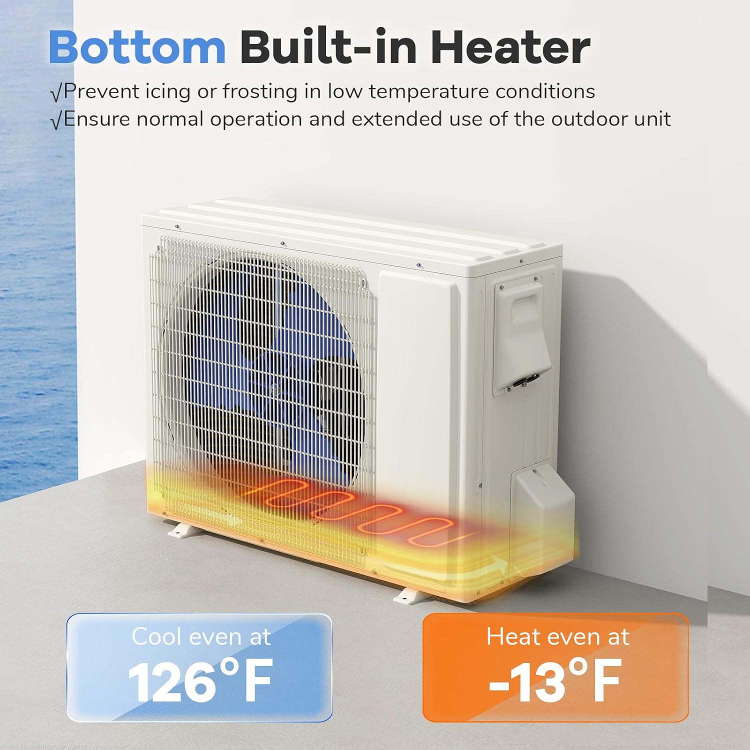 DORTALA 18000 BTU Mini Split Air Conditioner, 25 SEER2 208-230V Wifi Enabled Inverter Ductless Wall AC Unit & Heater with Remote, Installation Kit, Pre-Charged Heat Pump System for Alexa, White