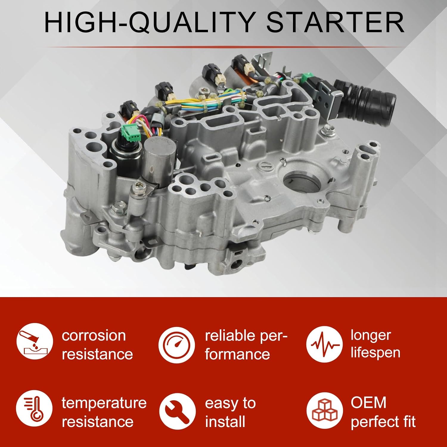 RE0F11A CVT Transmission Valve Body JF015E Valve body Assembly For Nissan Ad Van Almera Cube Versa Sunny Sentra Dayz 2010-2015 Aftermarket Parts Valve Body Transmission Replacement