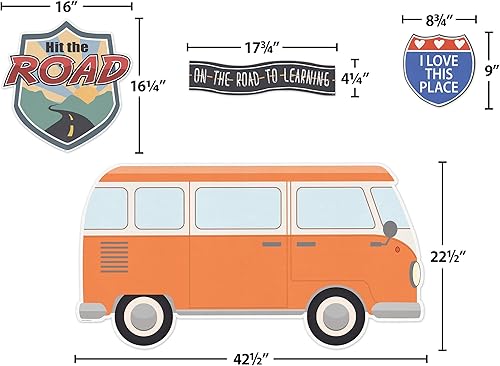 Miniatura 6 de Teacher Created Resources Viaje por carretera de las montañas en movimiento golpeó el tablón de anuncios de carretera (TCR9222)