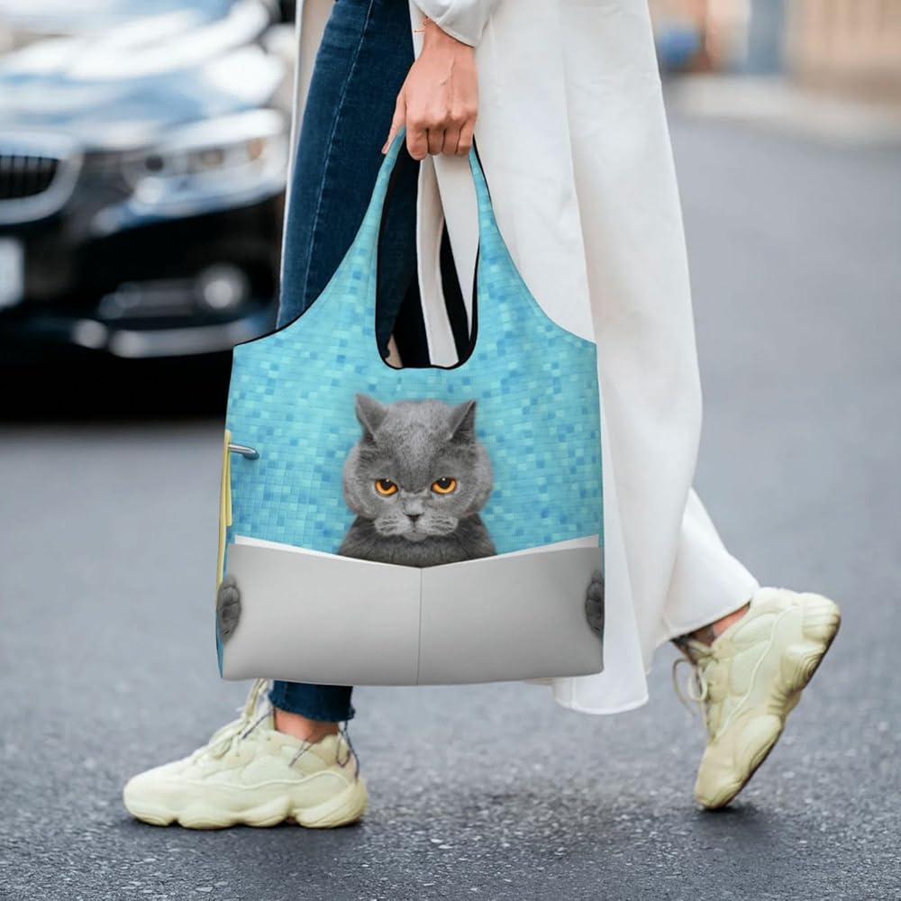 Amazon | [COOLEAD] 猫柄 ねこ ブリティッシュショートヘア エコ