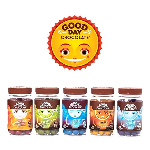 Miniatura 3 de Good Day Chocolate Melatonina para adultos 80 unidades  Chocolate con leche sin OMG de comercio justo con manzanilla y melatonina 1 mg  Melatonina