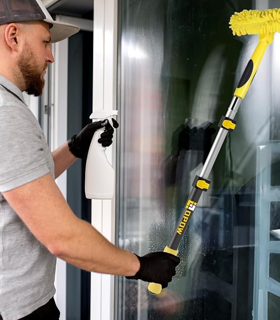 Pencere Sileceği ve Mikrofiber Yıkayıcı 2'si 1 Arada Combo