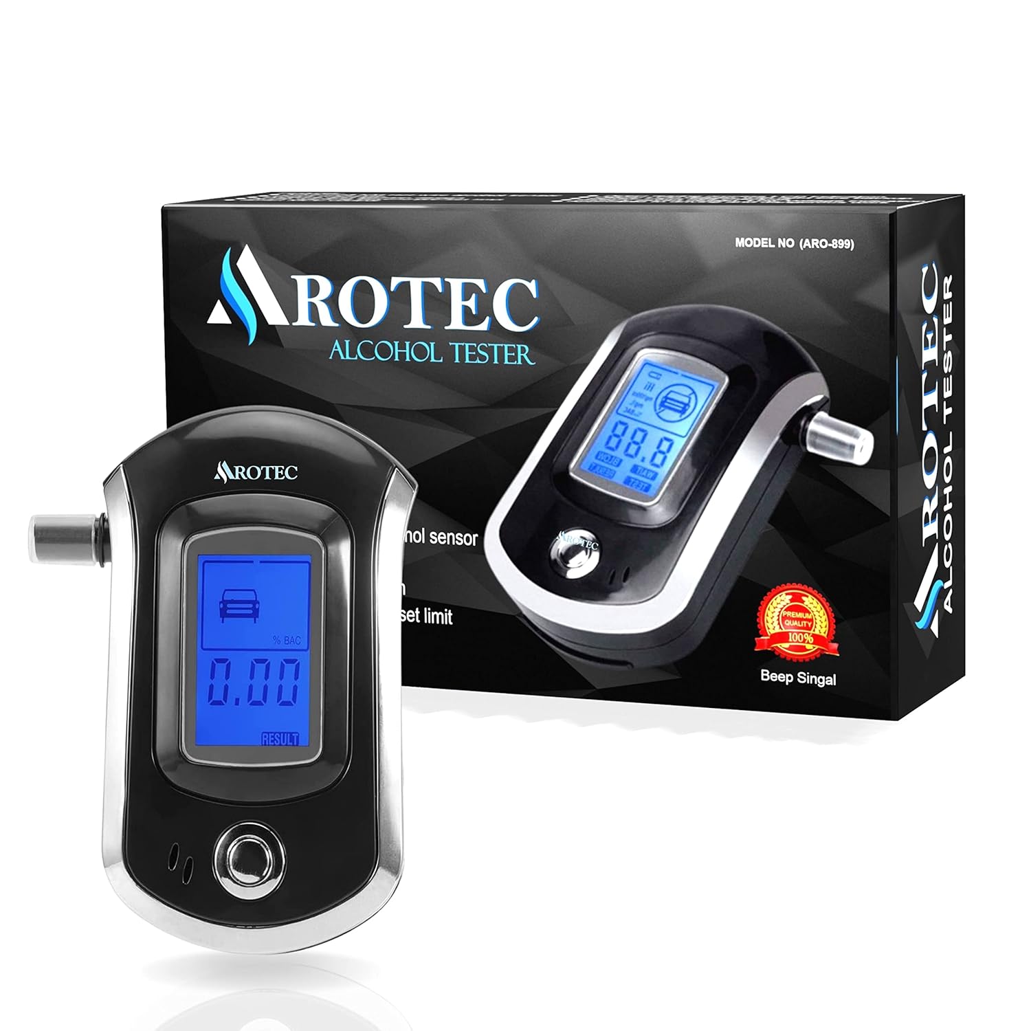 AROTEC Professional Alcohol Breath Tester Digital Alcohol Detector