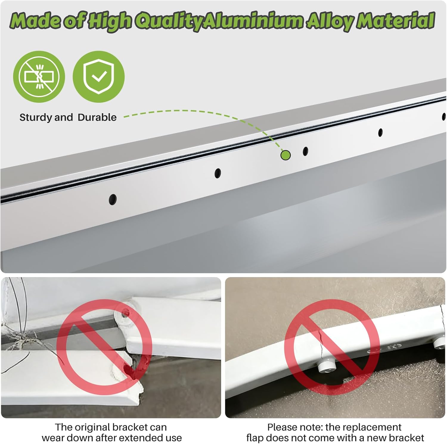 3-Flap Insulated Replacement Flap for Large PetSafe Aluminum Dog Doors PAC11-11039,10-1/8" x 16-7/8" (with Hardware)