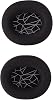 Steelseries Arctis 1 3 5 7 9 9x Pro Compatible Headphone Sponge Pad Headphone Pillow Pad (BLACK-WHITE)