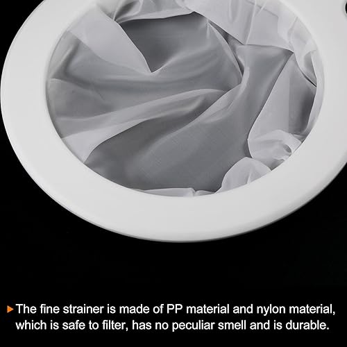 Vista 24 de PATIKIL Colador de filtro de alimentos de 9 x 6 pulgadas, paquete de 3 filtros de malla de malla de 80 filtros de malla fina con mango para filtro