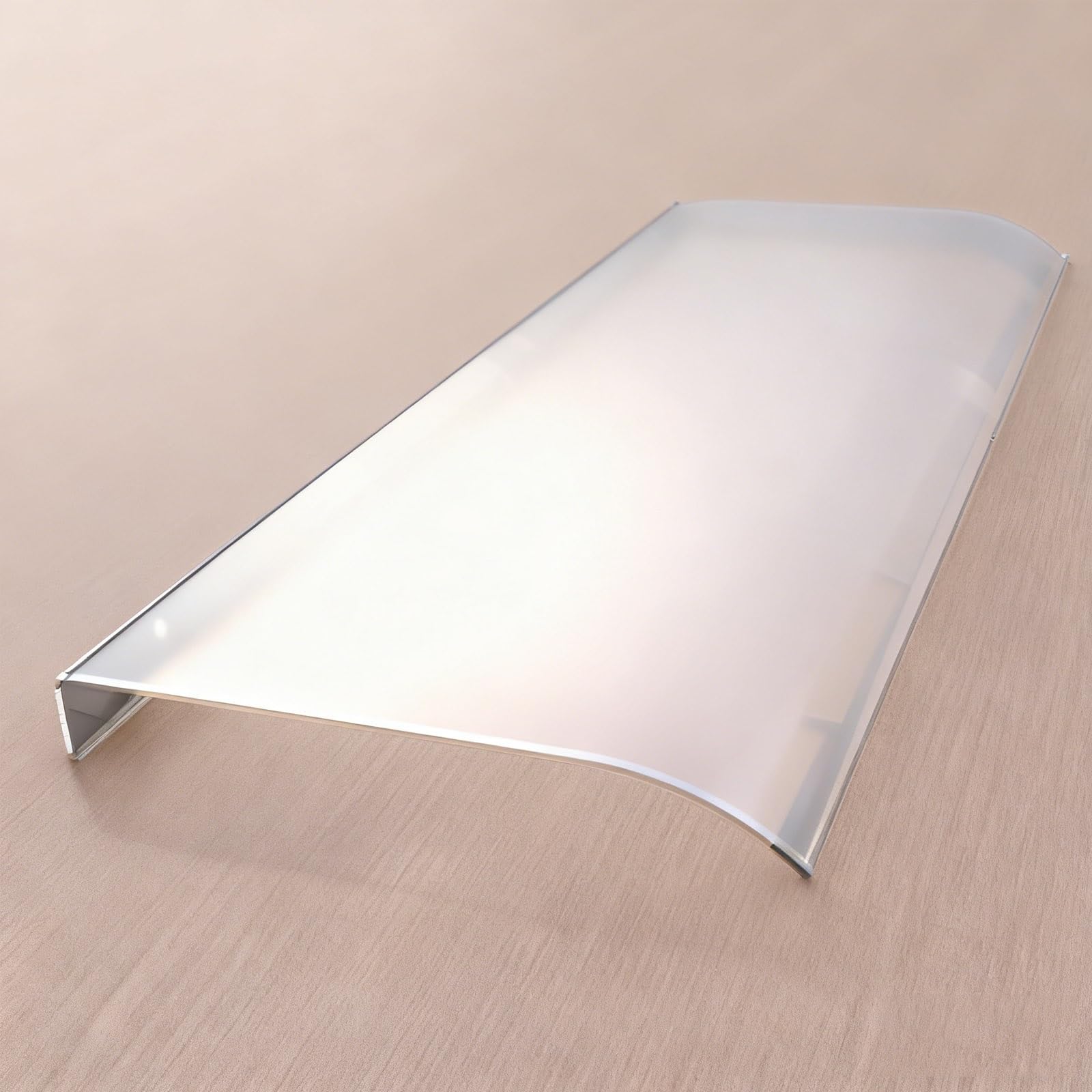 Tejadillo transparente esmerilado protector de lluvia para puertas y patios
