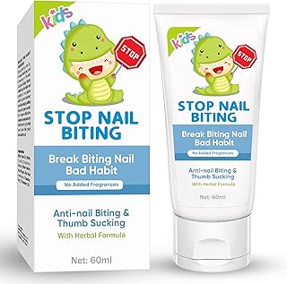 Nail Biting Treatment for Kids, Nail Biting Prevention, No Bite Cream for Gentle Care & Stop Thumb Sucking, Safe and Natural Plant Bitter Formula